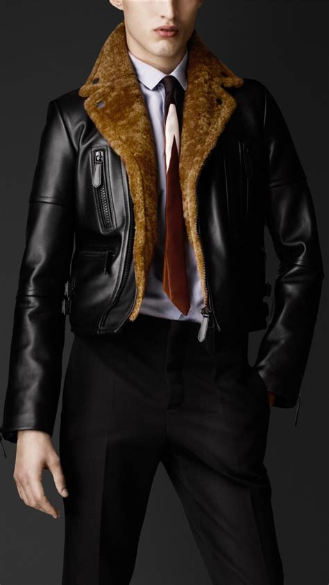 burberry men's shearling|burberry prorsum shearling jacket.